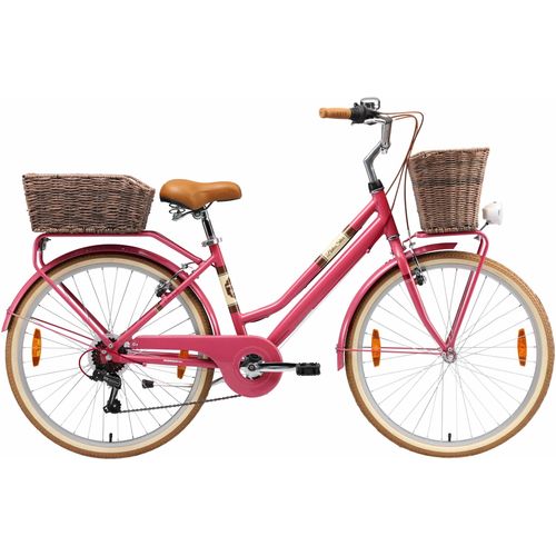 Cityrad BIKESTAR Gr. 41, lila, Fahrräder, 41cm, 26 Zoll (66,04cm), für Damen, Kettenschaltung