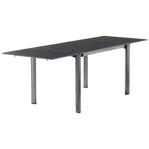 Gartentisch SIEGER EXKLUSIV, grau (metallfarben, metallfarben, anthrazit), B:80cm H:80cm T:120cm, Tische