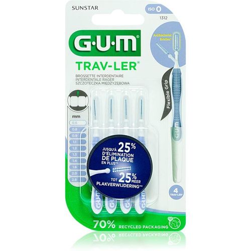 G.U.M Trav-Ler Interdental interdental brushes 0,6 mm 4 pc