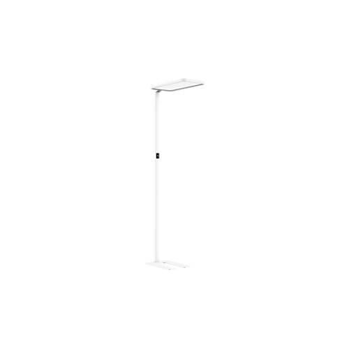 LED-Stehleuchte Butler, 80 W, 8800 lm, 4000 K, bildschirmarbeitsplatzfähig, direkt/indirekt leuchtend, stufenlos dimmbar, Bewegungssensor, weiß