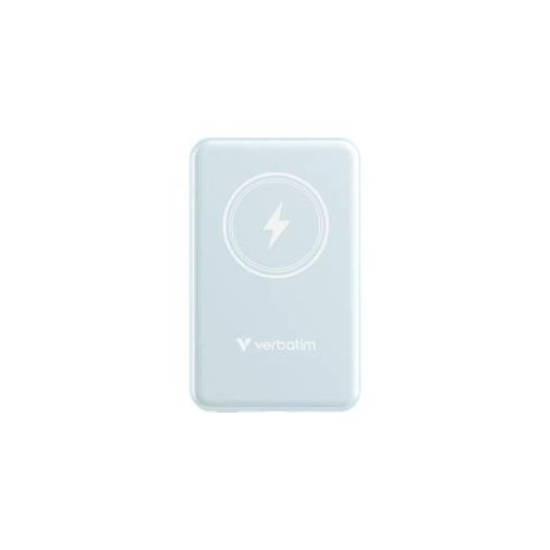 Verbatim Charge n Go Magnetic Wireless Powerbank 5000 mAh Fast Charge, Quick Charge 3.0, USB PD 3.0, Adaptive Fast Charge LiPo USB-C® Blau