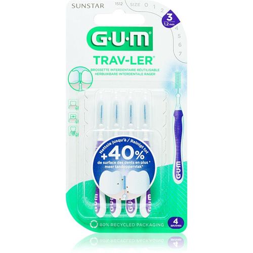 G.U.M Trav-Ler Interdental Interdentale Tandenragers 1,2 mm 4 st