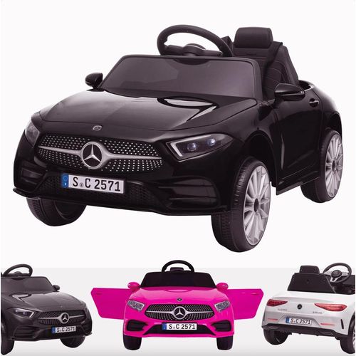 Kinder Elektro Auto 12V - Mercedes CLS350 - 1 bis 5 Jahre - mit Fernbedienung - Schwarz