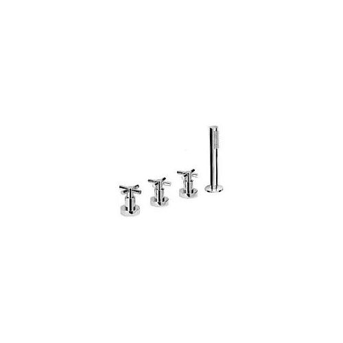 Herzbach Stilo Wannen-Vierloch-Armatur 14.952450.2.01 Fliesen/Wannenrandmontage, chrom