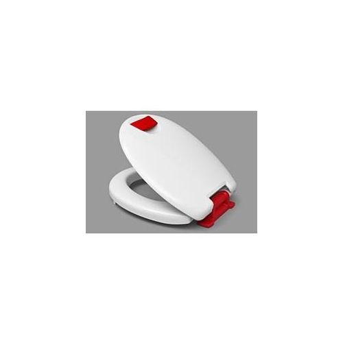 Haro WC-Sitz 527604 Scharniere Edelstahl, SolidFix, nicht verstellbar, Griffe weiß