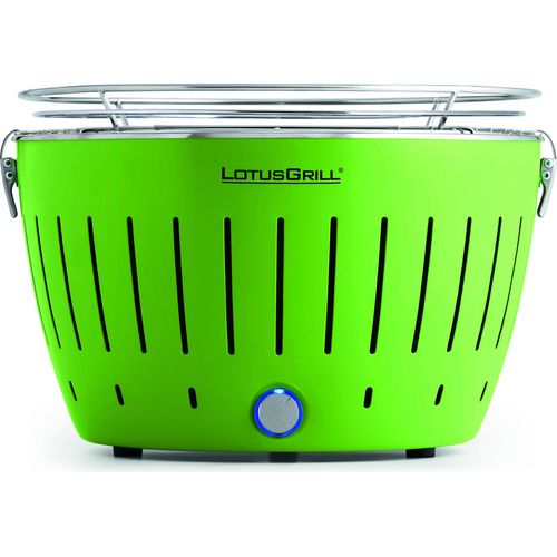 LotusGrill Classic Limettengrün G340 Holzkohlegrill/Tischgrill mit USB-Anschluß