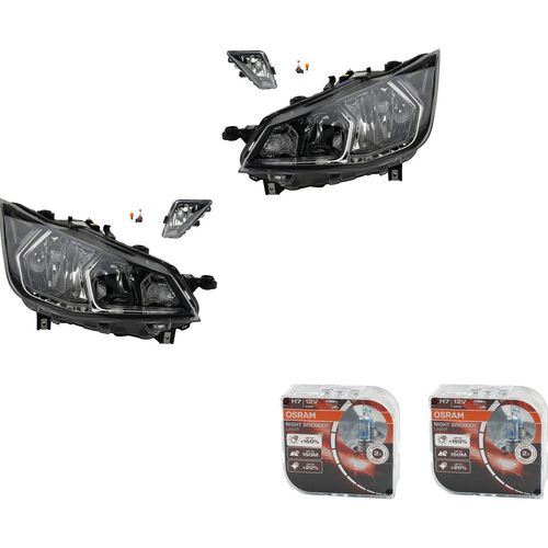 Johns, Scheinwerfer Haupt SW + Osram Night Breaker Laser passend für Seat Ibiza KJ sch.+ 6F1941015B 6F1941015 6F1941015A 6F1941016B 6F1941016 6F194101