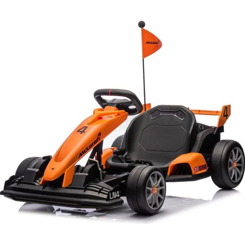 Kinder Elektro-GoKart McLaren - 24V Akku - 5 bis 12 Jahre - mit Driftfunktion - Orange