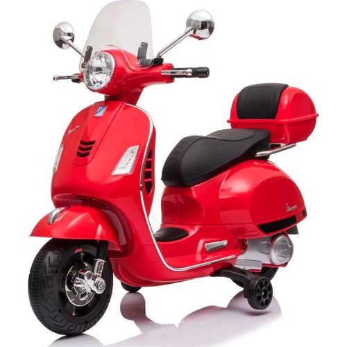 Kinder-Elektroroller 6V - Vespa GT - 3 bis 6 Jahre - mit Scheinwerfer - Rot