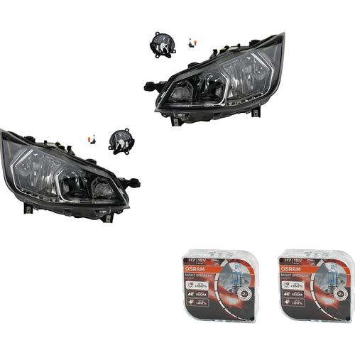 Johns, Scheinwerfer Haupt SW Osram Night Breaker Laser passend für Seat Ibiza KJ sch.+ 6F1941015B 6F1941015 6F1941015A 6F1941016B 6F1941016 6F1941016A