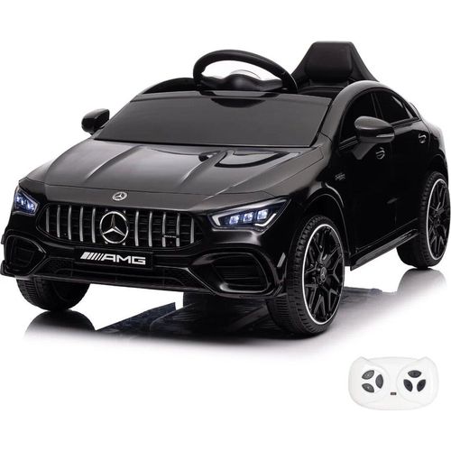 Elektro-Kinderfahrzeug 12V - Mercedes CLA45s AMG - 1 bis 5 Jahre - Schwarz