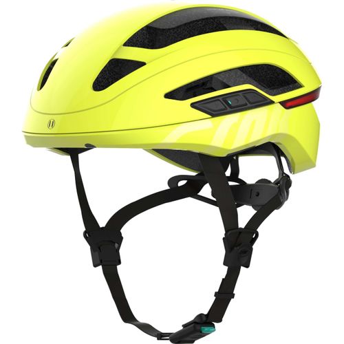 Fahrradhelm CRNK Angler Alpha - Lime - L - Bluetooth - LED - Blinker