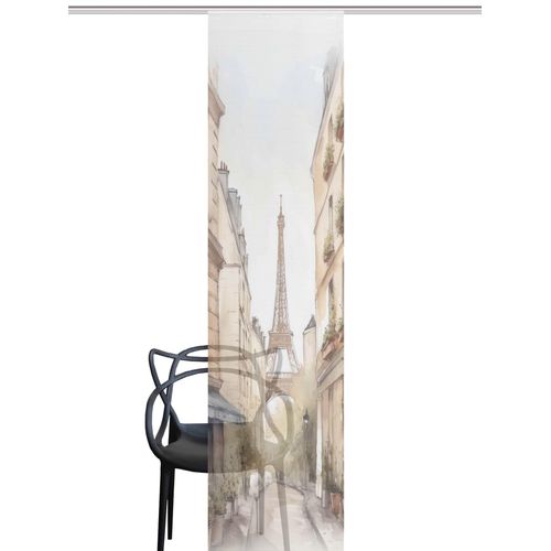 Schiebegardine HEINE HOME, weiß (weiß, natur), B:60cm H:245cm, Polyester, Gardinen