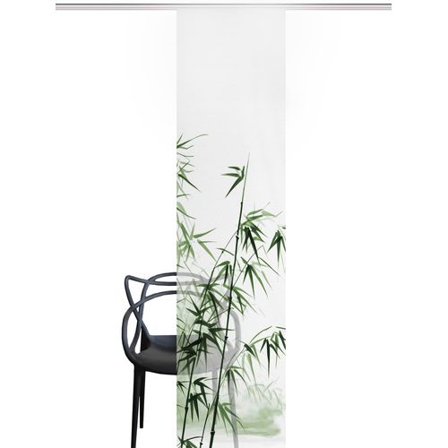 Schiebegardine HEINE HOME, grün (grün, weiß), B:60cm H:245cm, Polyester, Gardinen