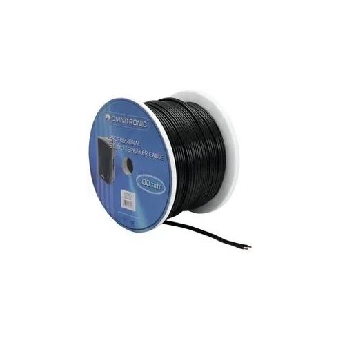 OMNITRONIC Lautsprecherkabel 2x2,5 100m sw