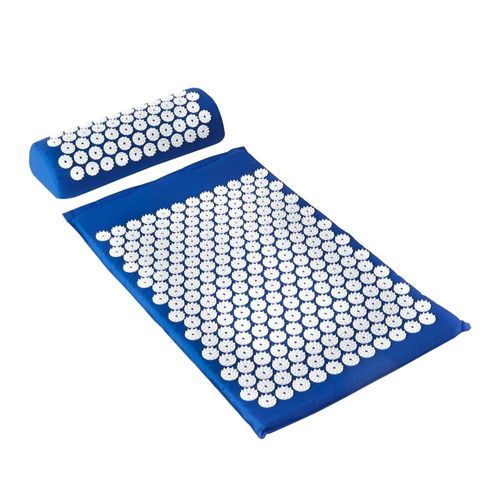 Akupressurmatte und Akupressurkissen - Blau