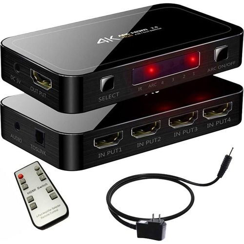 HDMI 2.0 4X1-Schalter Mit Audiofunktion