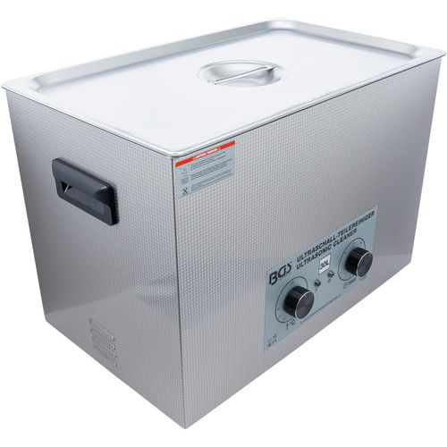 Ultraschallreiniger BGS, silber (ultraschall, teilereiniger, 30 l), B:30cm H:20cm T:50cm, Edelstahl, Ultraschallbäder, 30 ltr