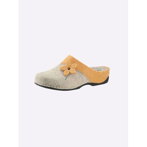 Hausschuh CASUAL LOOKS, Damen, Gr. 41, gelb, Wolle, Polyester, modisch, Schuhe