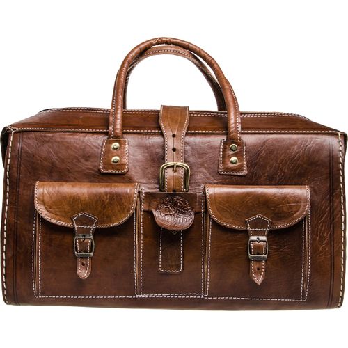 Marokkanische Leder Reisetasche Safara Mittel