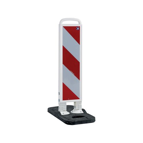 WEMAS Klappbake weiß 750mm Fuß schwarz RA2B R L ; WEMAS Absperrtechnik (302.605081.00.02)