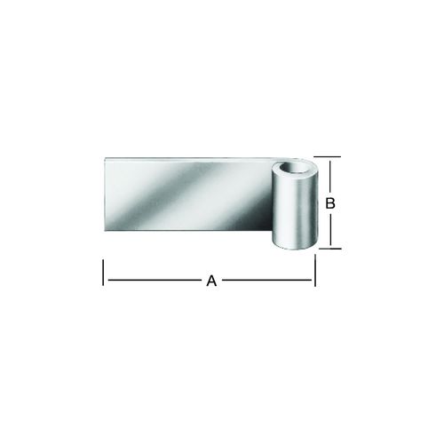 VORMANN Anschweißband L 100mm,H 45mm,S 6mm zum Anschweißen Eisen blank (000067100U)