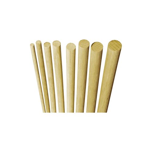 facett Rundstäbe Buche geriffelt, 12 mm (505120)