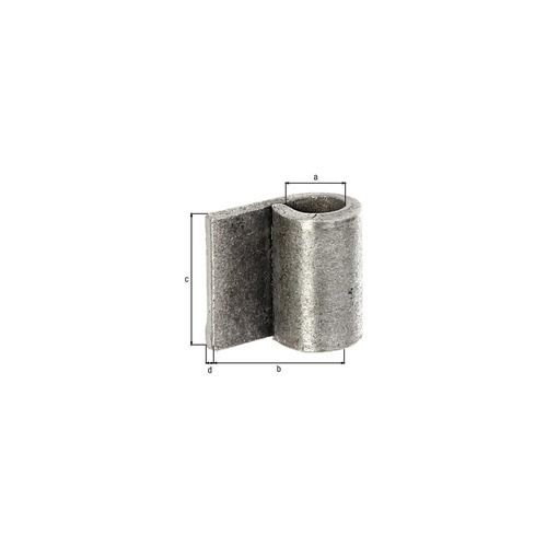 GAH Alberts Tor-Anschweißband H 40mm, S 5mm zum Anschweißen Stahl roh (411367)