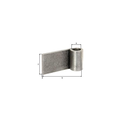 GAH Alberts Tor-Anschweißband H 45mm, S 5mm zum Anschweißen Stahl roh (411398)