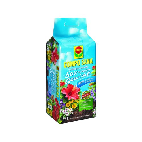 COMPO SANA Blumenerde 40 l, 50% weniger Gewicht (2220104004)