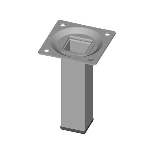 Möbelfuß 11101-00004 25x25mm Höhe 100mm weissaluminium ; Element System)