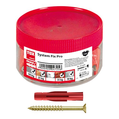 TOX Parkett- & Regalschienenbefestigung System Fix Pro 5x31 mm (01026146)