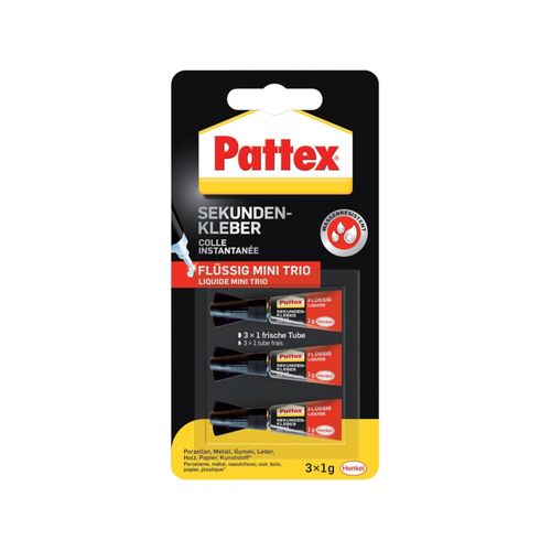 Pattex Sekundenkleber Mini Trio 3x1g (PSMT3)