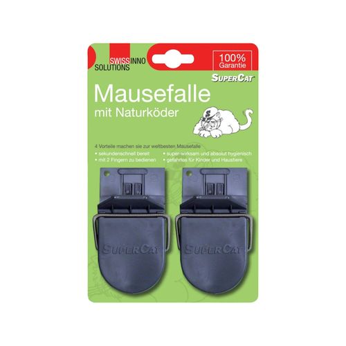 SWISSINNO Mausefalle Supercat 2er inkl. Köder Solution (1 000 018)