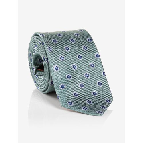 Krawatte MONTI, Damen, grün, Seide, gemustert, casual,klassisch, Krawatten, aus reiner Seide, mit Blumenmuster, 6,5 cm breit