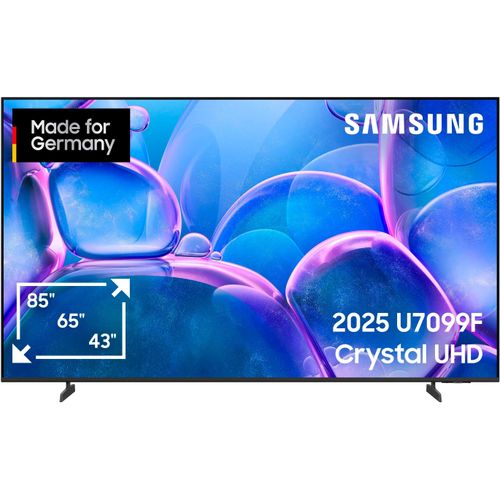 SAMSUNG LED-Fernseher "GU75U7099FU LED-Fernseher", G (A-G), schwarz, 75, Fernseher, Crystal UHD, Q-Symphony, Dolby Surround Sound, Triple Tuner, Smart-Hub