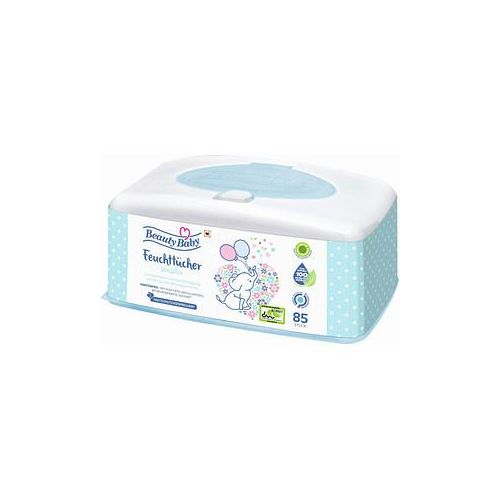 Beauty Baby Feuchttücher sensitiv 1-lagig weiß, 85 Tücher