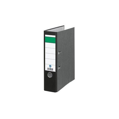 Grüner Balken Ordner schwarz marmoriert Karton 8,0 cm DIN A4