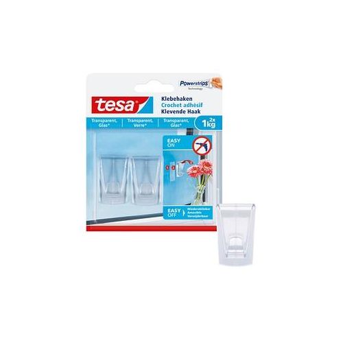 tesa Klebehaken für max. 1,0 kg 2,0 x 5,5 cm, 2 St.