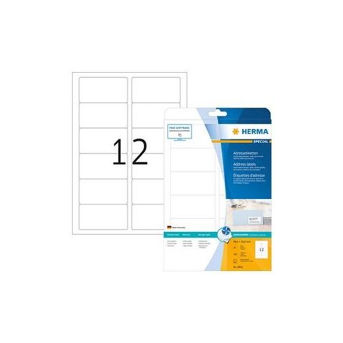 300 HERMA Adressetiketten 8842 weiß 88,9 x 46,6 mm