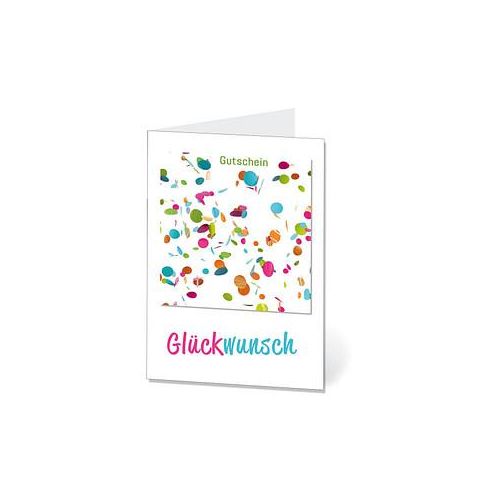 LUMA Gutschein Konfetti DIN B6