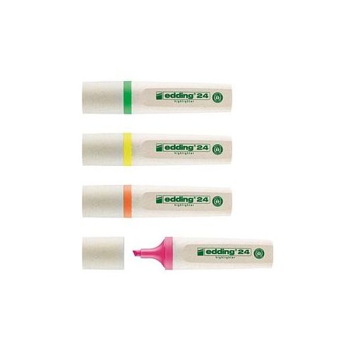 edding Highlighter 24 EcoLine Textmarker farbsortiert, 4 St.