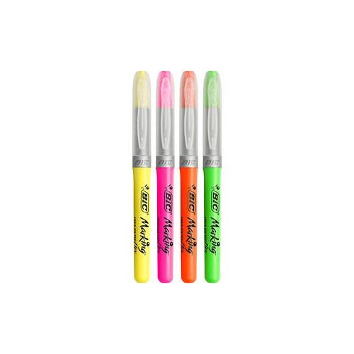 BIC Highlighter Flex Textmarker farbsortiert, 4 St.