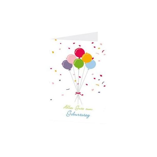 LUMA Geburtstagskarte Luftballon DIN B6