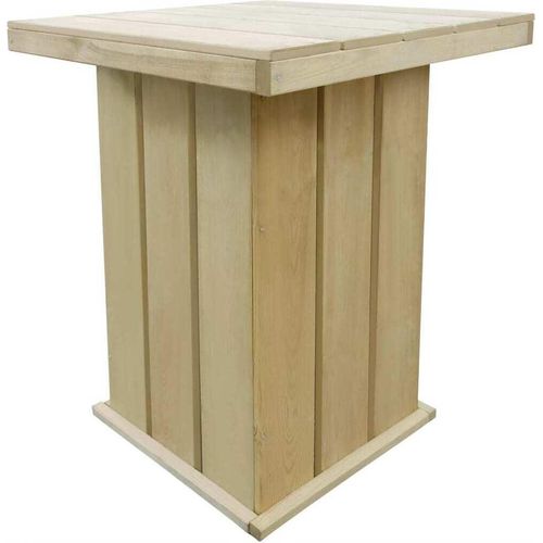Bartisch 75x75x110 cm Kiefernholz Imprägniert