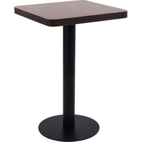 Bistrotisch Dunkelbraun 50x50 cm MDF