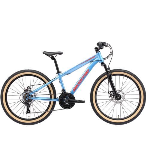 Jugendfahrrad BIKESTAR Gr. 33, blau, Fahrräder, Kinder, 33cm, 24 Zoll (60,96cm)