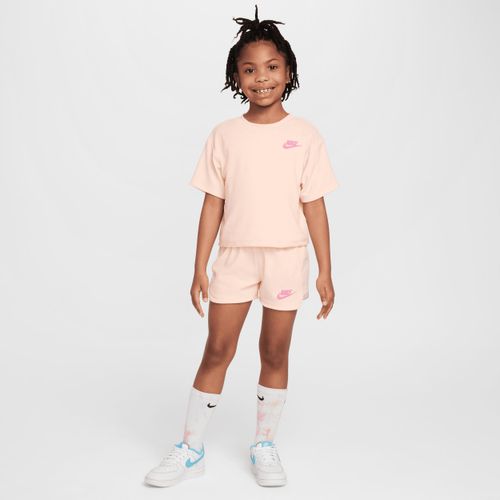 Ensemble deux pièces en molleton « Let's Roll » Nike pour enfant - Rose Image
