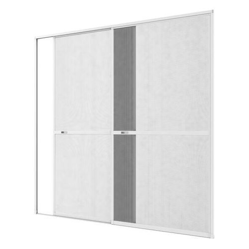 Insektenschutz-Alu-Doppelschiebetür Comfort 240 x 240 cm weiß
