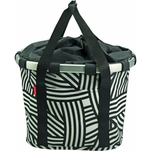 KLICKfix Bikebasket Lenkertasche mit Aluminumrahmen Zebra